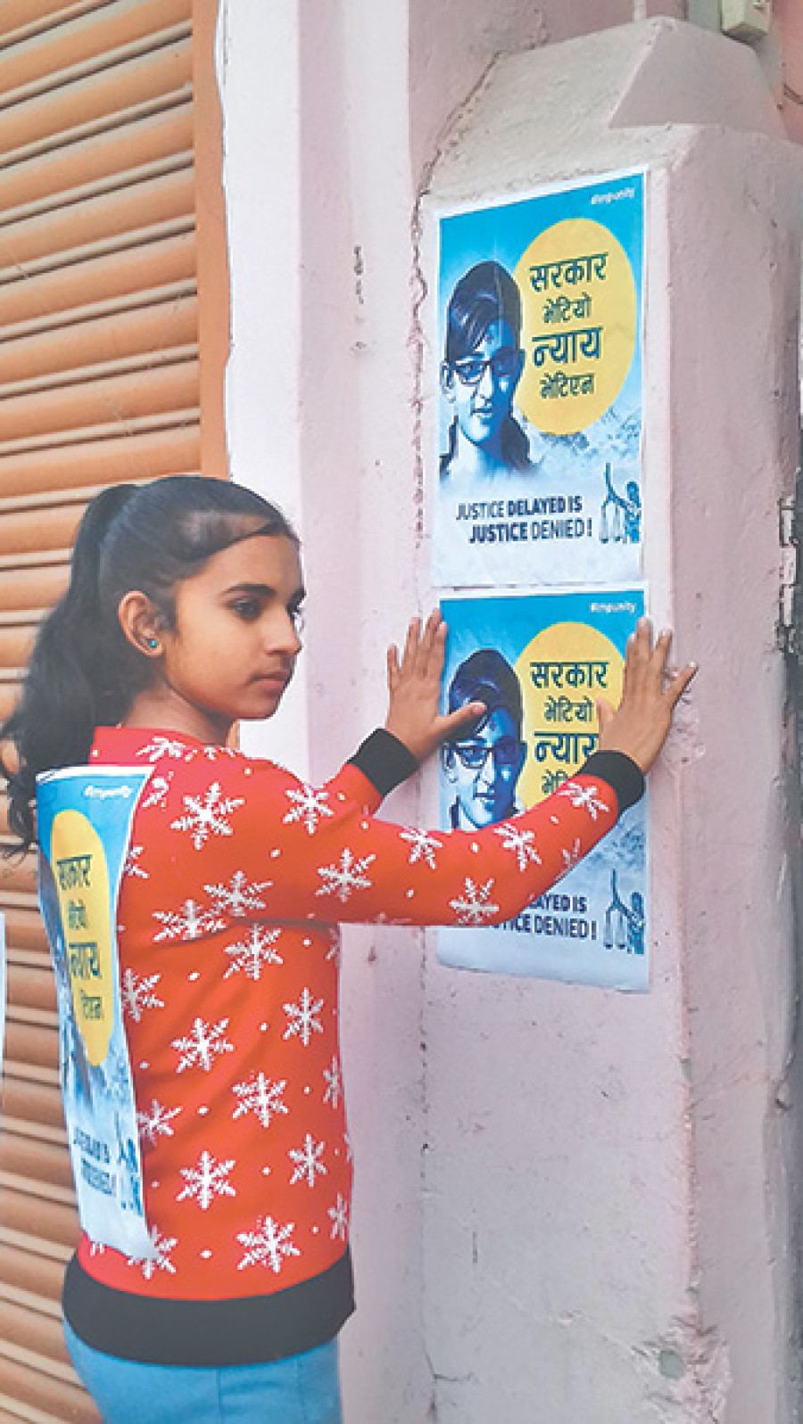 Police detain activists for pasting Nirmala posters