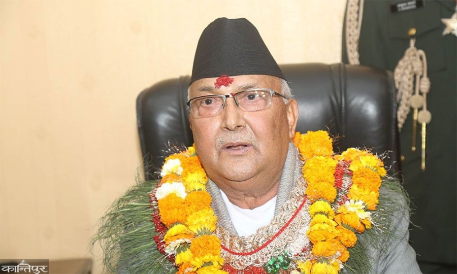 Newly appointed PM Oli assumes office