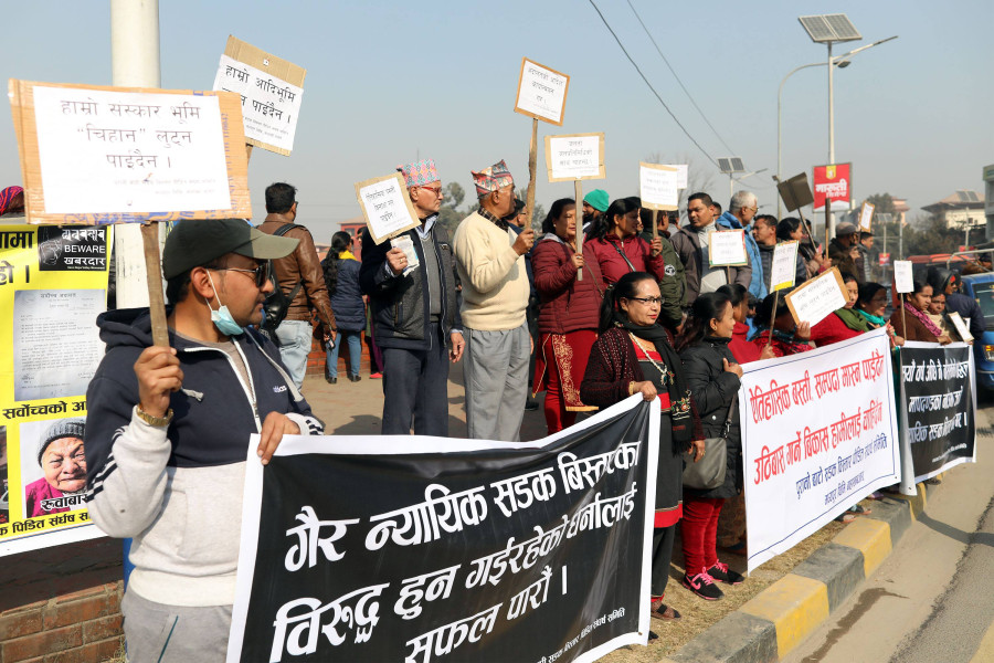 Valley natives stage protest against road expansion drive