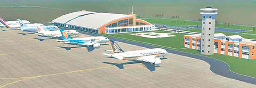 Works at Bhairahawa int'l airport fail to gather pace
