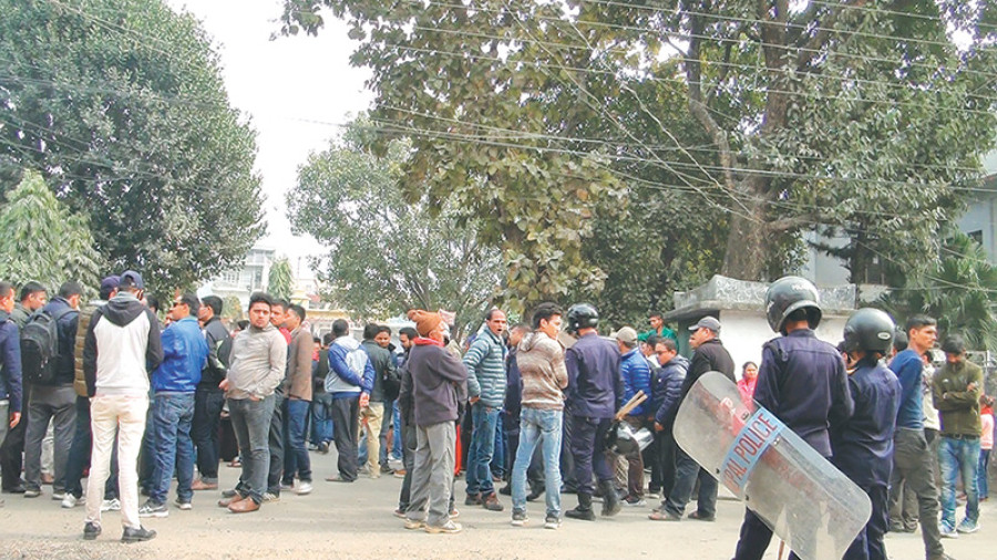 Hospital death sparks protest
