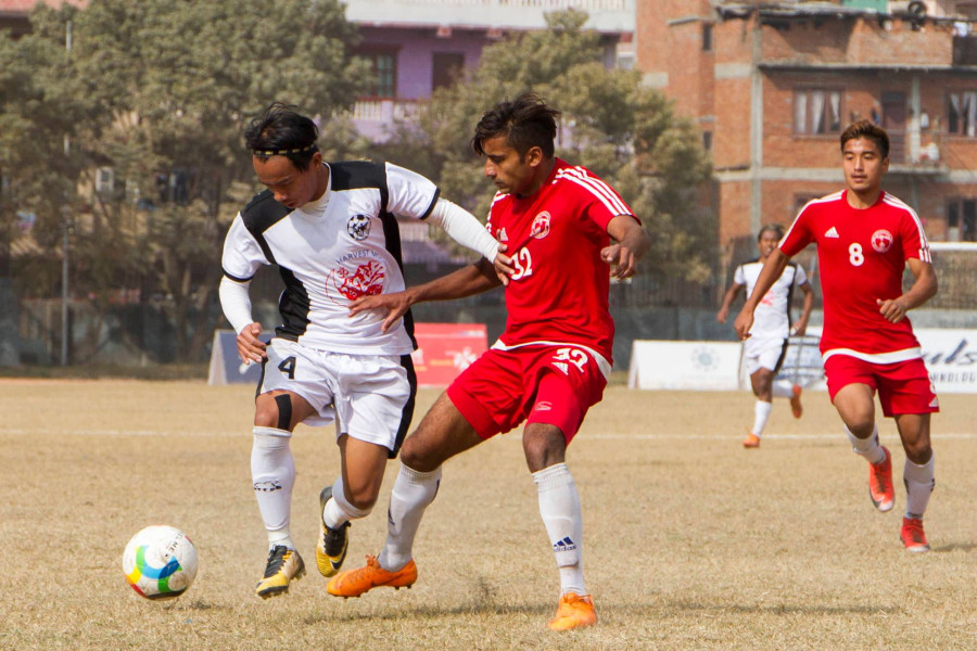 ‘A’ Division League: Maxwell goal rescues Sankata