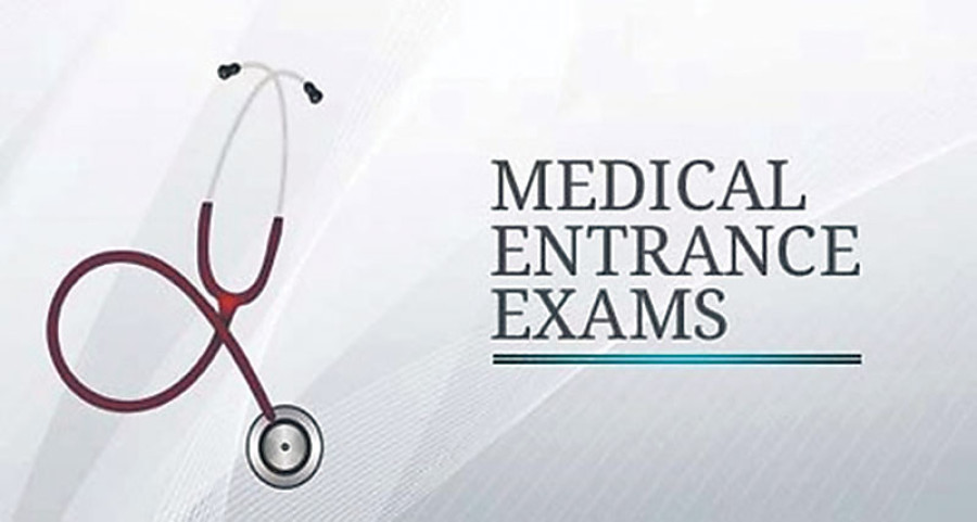 Med panel mulls holding common entrance test