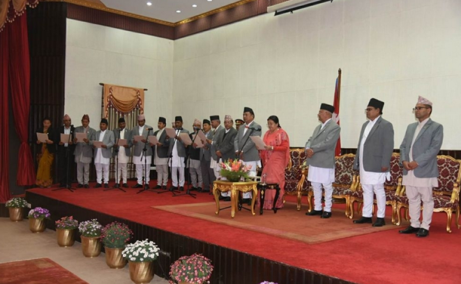 PM inducts 15 new ministers in his Cabinet