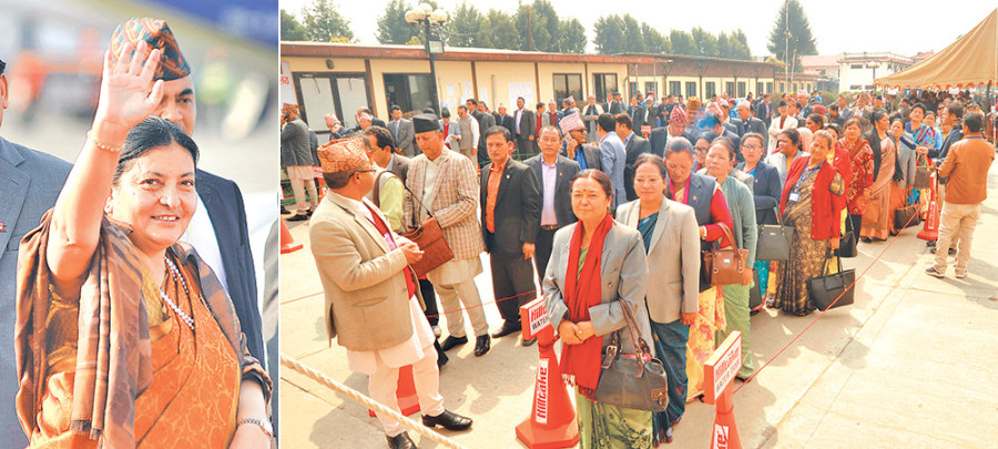 President Bhandari is re-elected