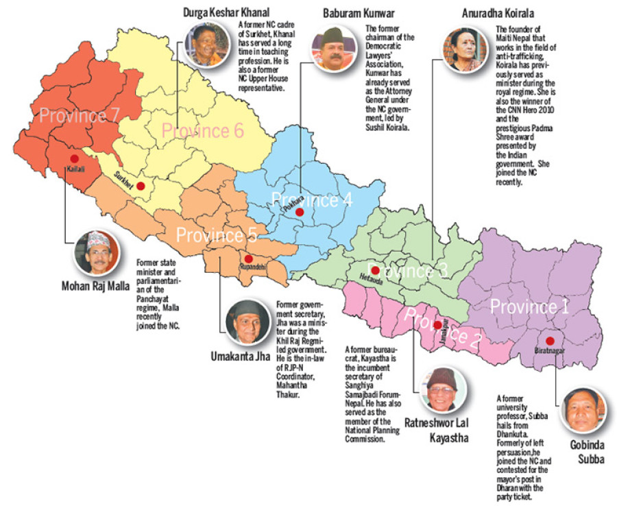 Govt fixes temporary state HQs, guvs