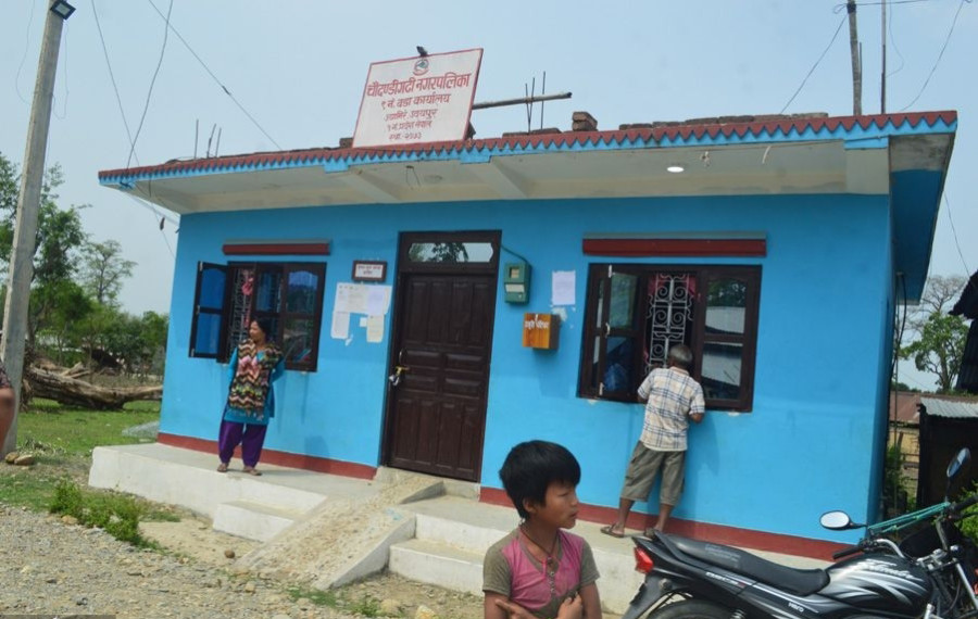 Locals padlock ward office along with chairman