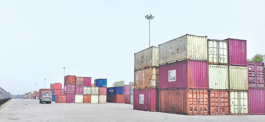 Piles of uncleared cargo choke Birgunj dry port