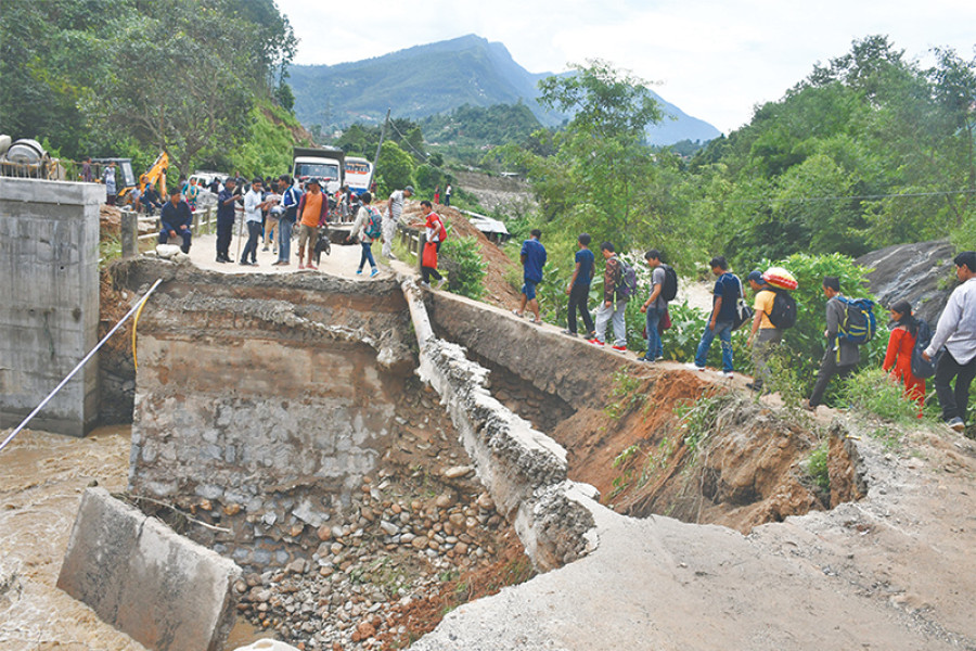 Nepal-China road link severed