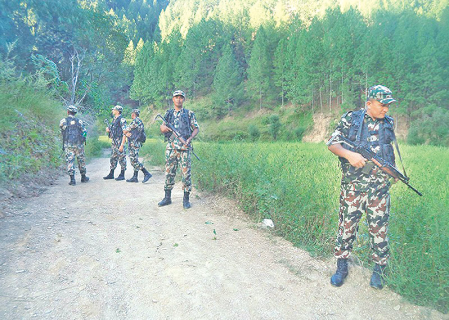 Men in green