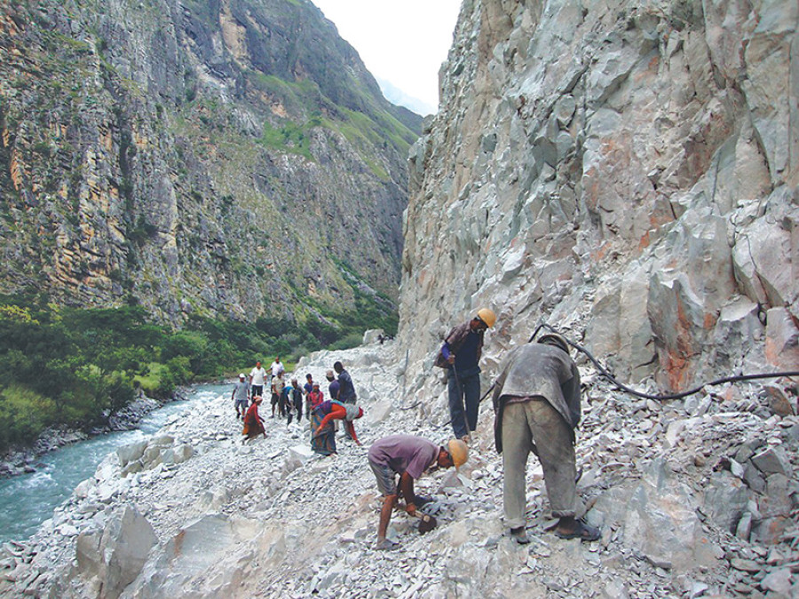 Jajarkot-Dunai road nears completion