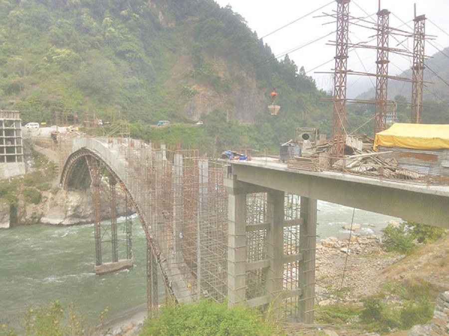 New bridge over Trishuli River ‘80pc complete’