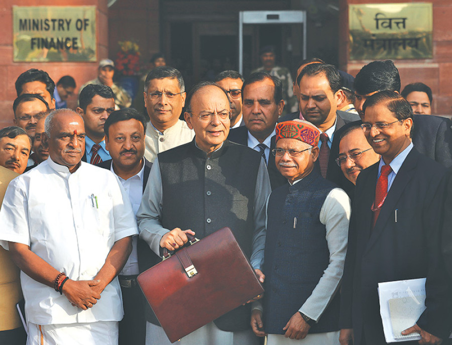 India raises Nepal grant by 74 percent