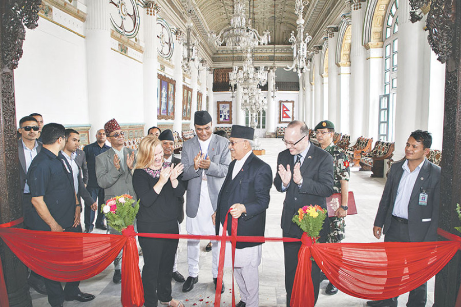 PM Oli inaugurates restored historic Gaddi Baithak