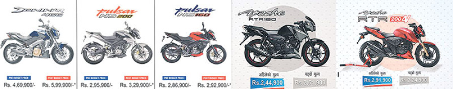 Budget tax hike shoots up motorcycle prices