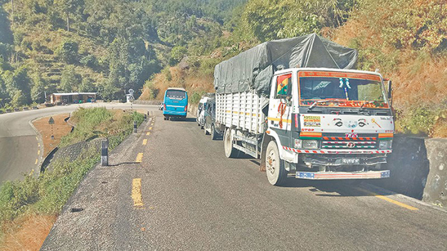 Heavy vehicles back on BP Highway