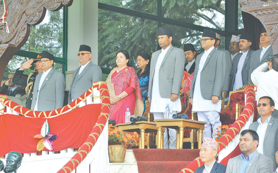 PM Oli dismisses dissent, calls for unity in speech