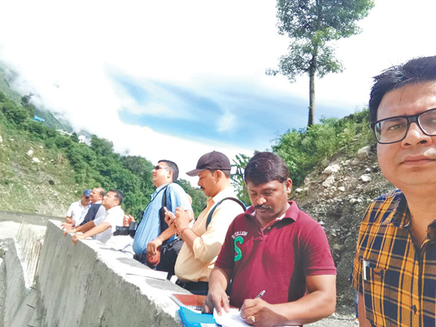 Nepal-India joint team visits landslip-hit areas