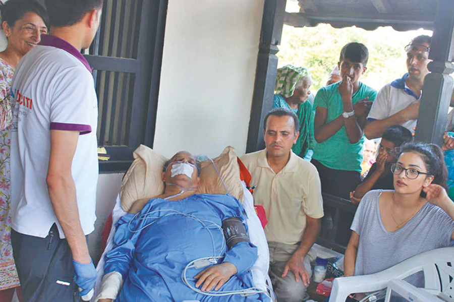 Caregivers shift Dr Devkota to his ancestral home