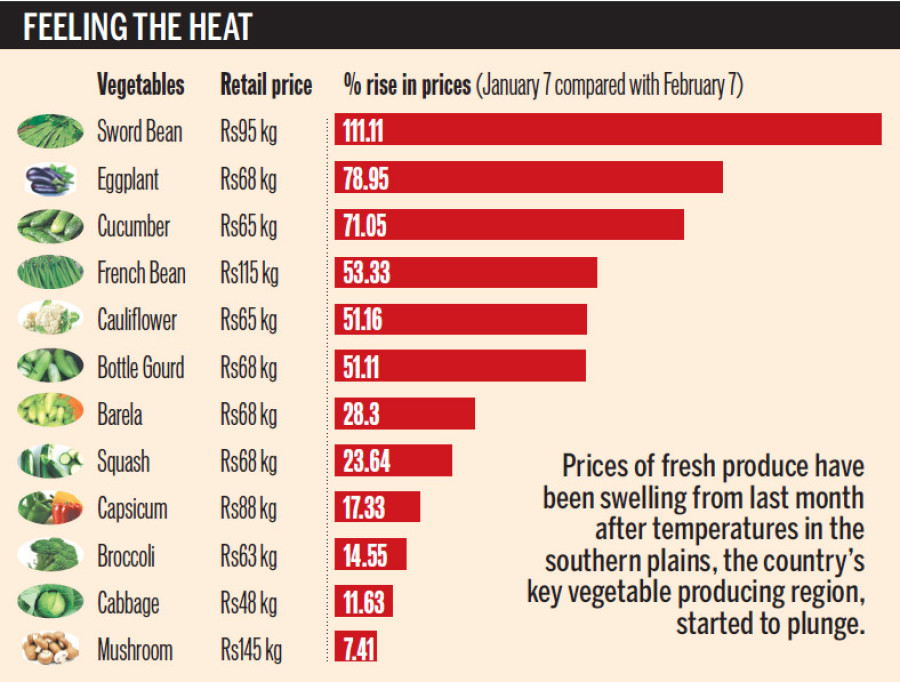 Vegetable prices spike as cold wave grips Tarai belt