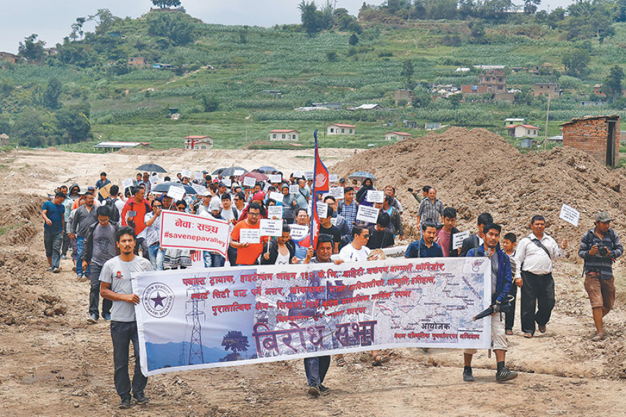 After Khokana, Bungamati protests expressway works