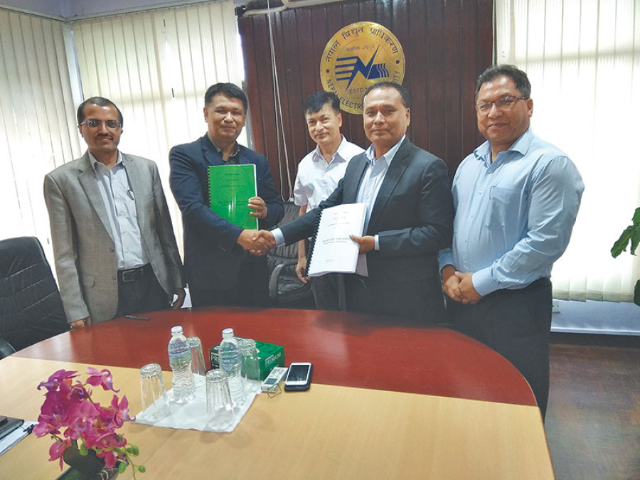 NEA signs pact with Tanahu Hydropower