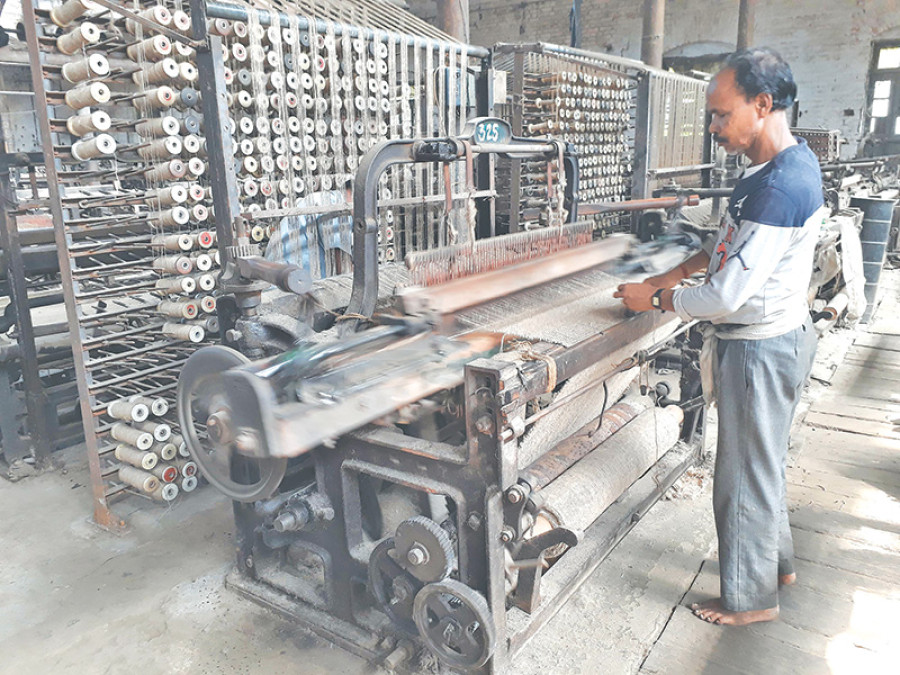 Biratnagar Jute Mills restarts making sacks after a decade