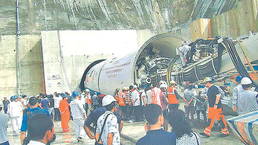 Bheri Babai tunnel halfway through