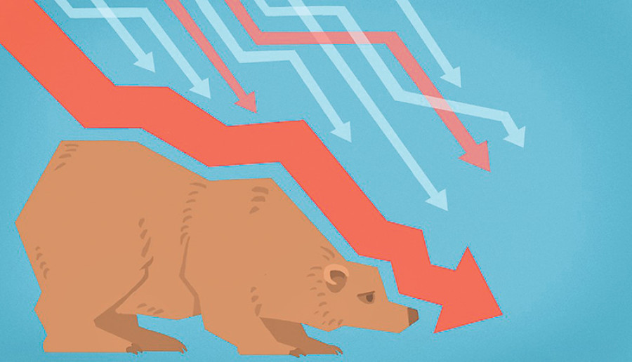 Nepse sinks to new low