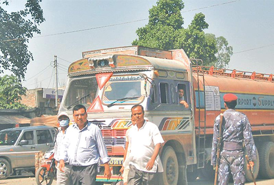 Nepal-bound gasoline being sold en route