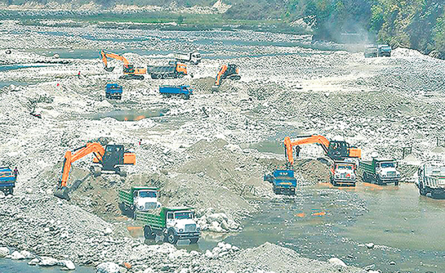 Sand mines operating using fake papers