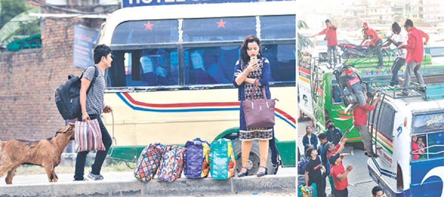 Over 2.5 million people leave Kathmandu