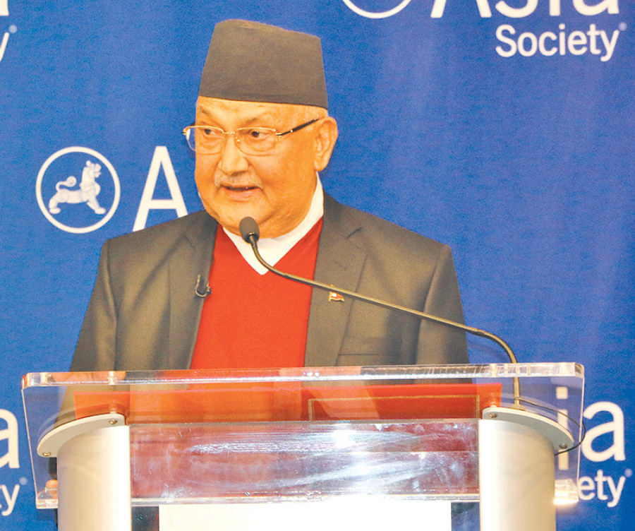 PM Oli voices faith in fundamental rights, freedom and democracy