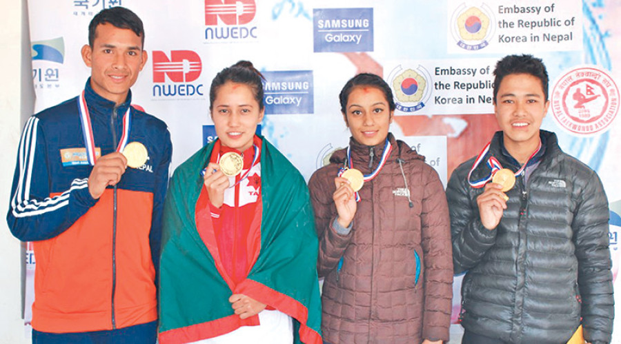 Army shine in taekwondo