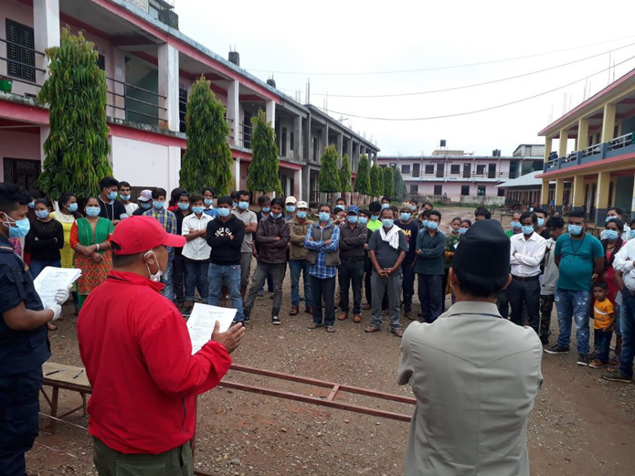 Local units in Province 5 have mandated home quarantine for returnees but without any regulation