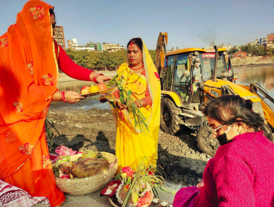 Devotees observe lack-luster Chhath festival in Kathmandu