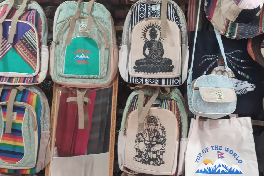 Hemp bag craze spreads among Nepali youths