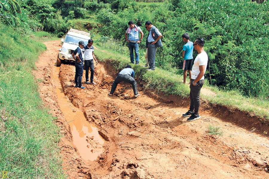 Rural roads in poor state; no respite for locals