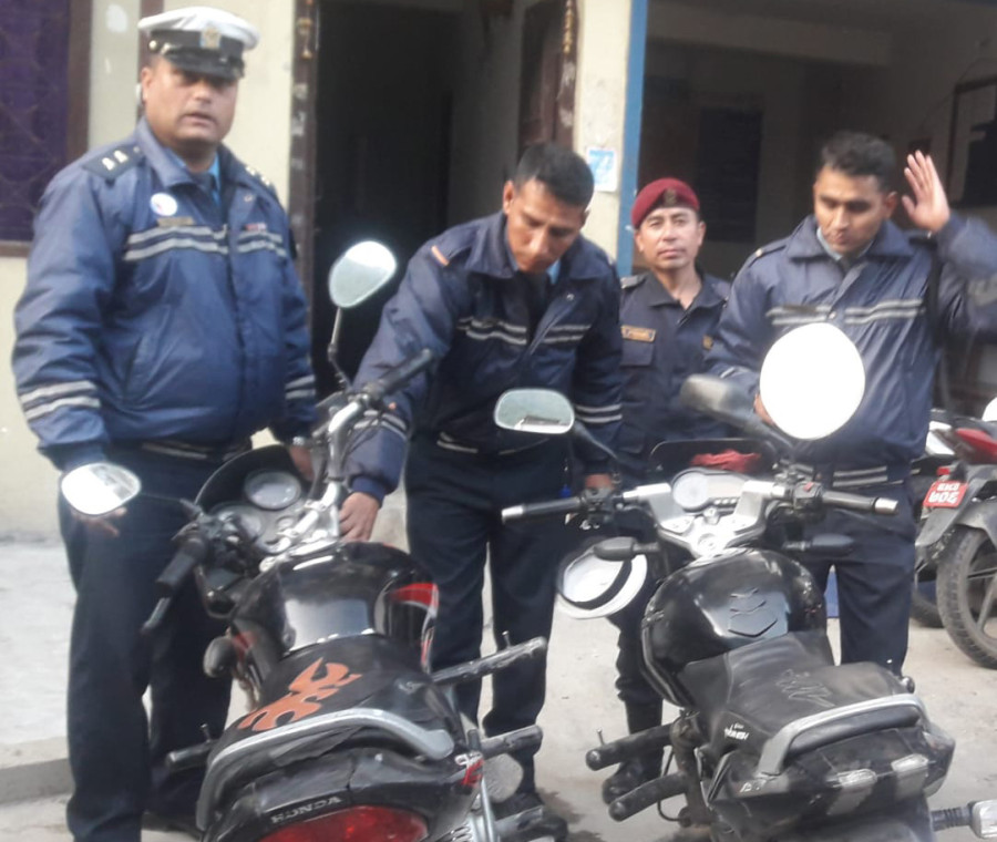 Police bust a gang involved in motorcycle theft in Kathmandu Valley