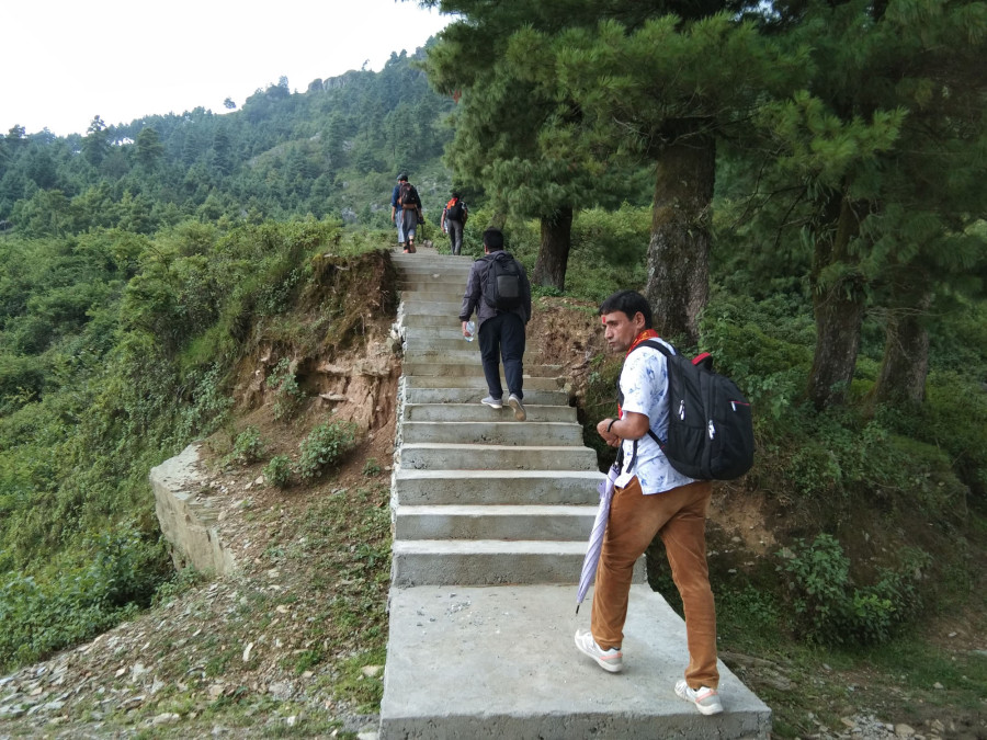 Local units in Baglung prioritise constructing foot trails to promote tourism