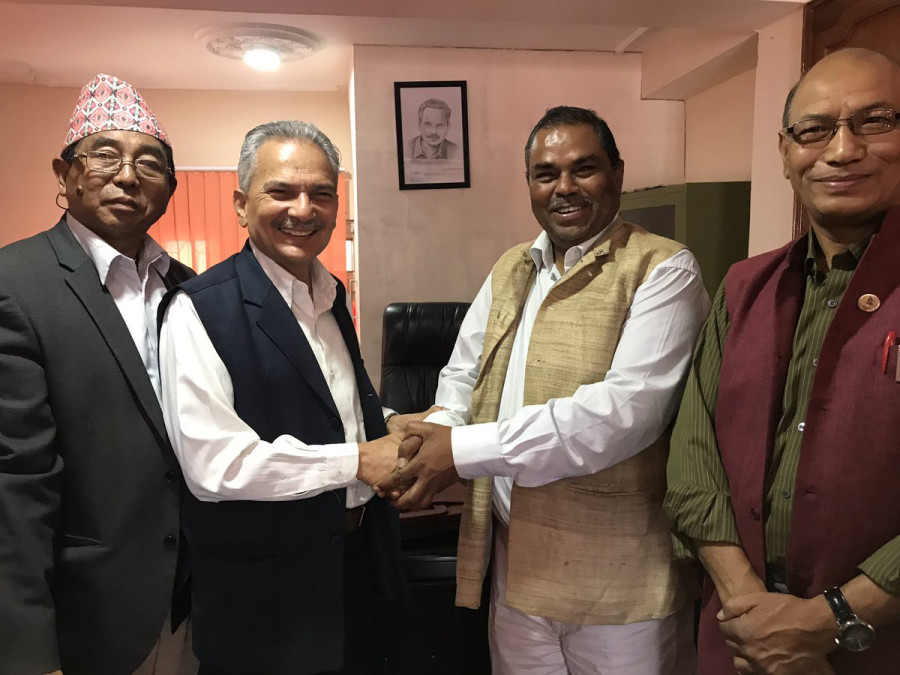 Bhattarai, Yadav agree to merge their parties to form Samajbadi Party Nepal