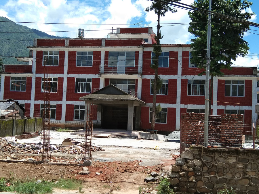 Construction of government offices left incomplete in Baglung