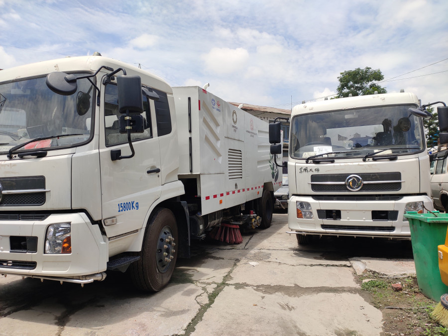 Broomer machines donated by China are still lying unused