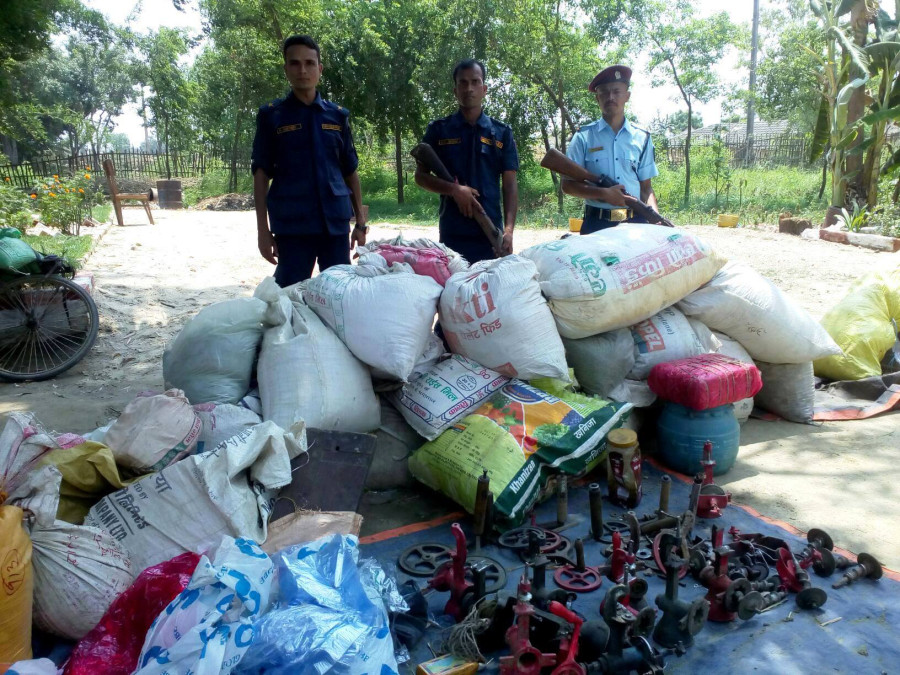 Police seize huge cache of drugs in Parsa district