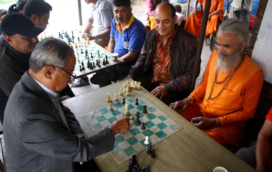 From military advisers to priests, a chess park welcomes everyone