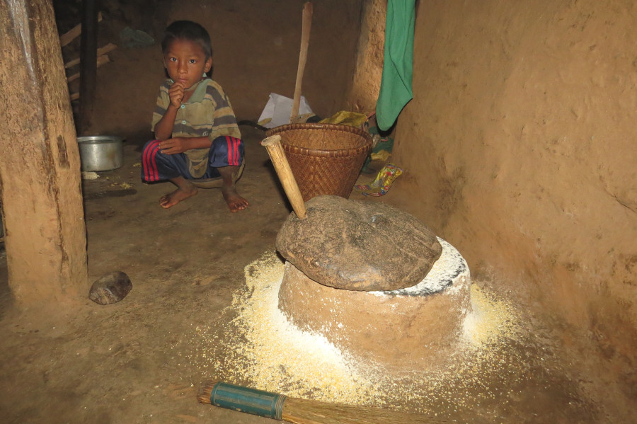 No family in Chitwan settlement has enough grains to last all year round