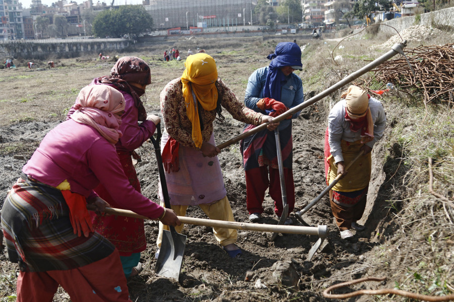 Reconstruction work of Rani Pokhari resumes