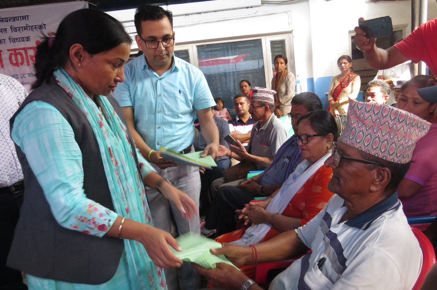 Dengue infected patients join in anti-dengue drive in Chitwan