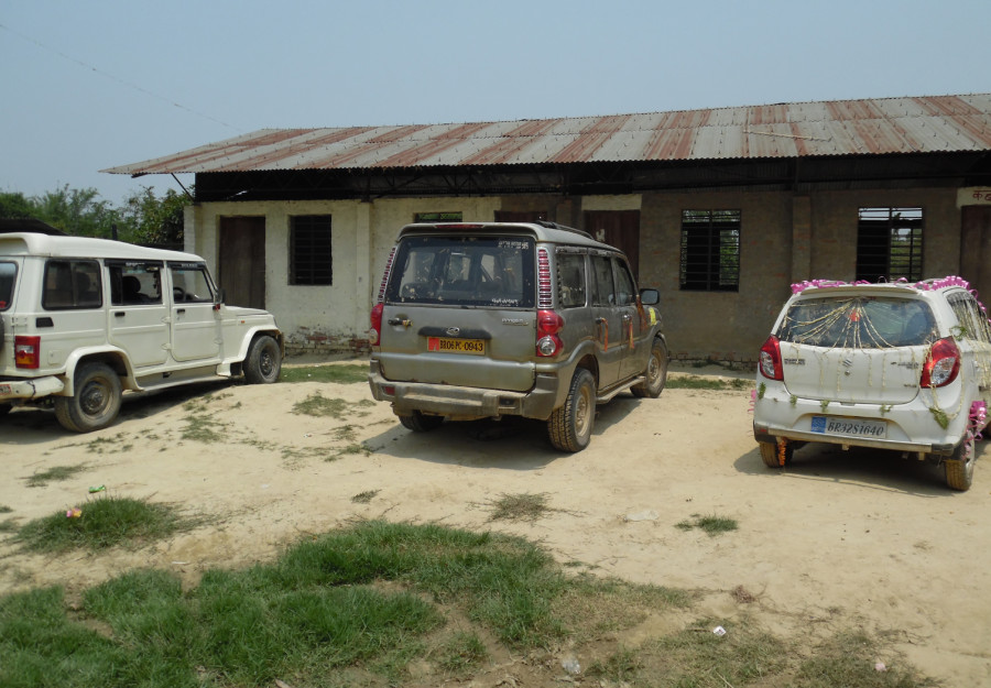 In this Dhanusha village, people close their children’s school to host wedding parties