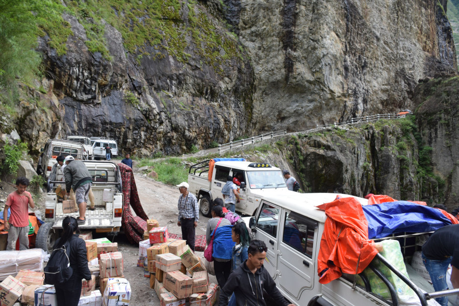 Road blockage creates shortage of daily essential in Manang